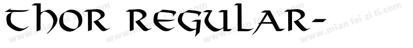 Thor Regular字体转换